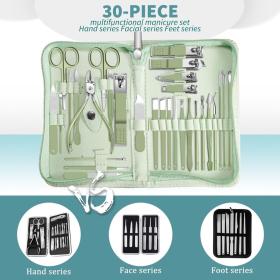 Ensemble de Manucure Professionnel 30 en 1 Kit de Soin des Ongles - مجموعة مانيكير احترافية