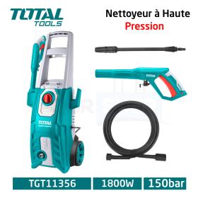 Total Tools Nettoyeur à Haute Pression Multifonction 1800W 150Bar TGT11356